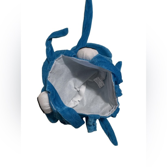 2/$15 Squid hat plush blue with two black and white eyes and eight tentacles - Picture 6 of 9
